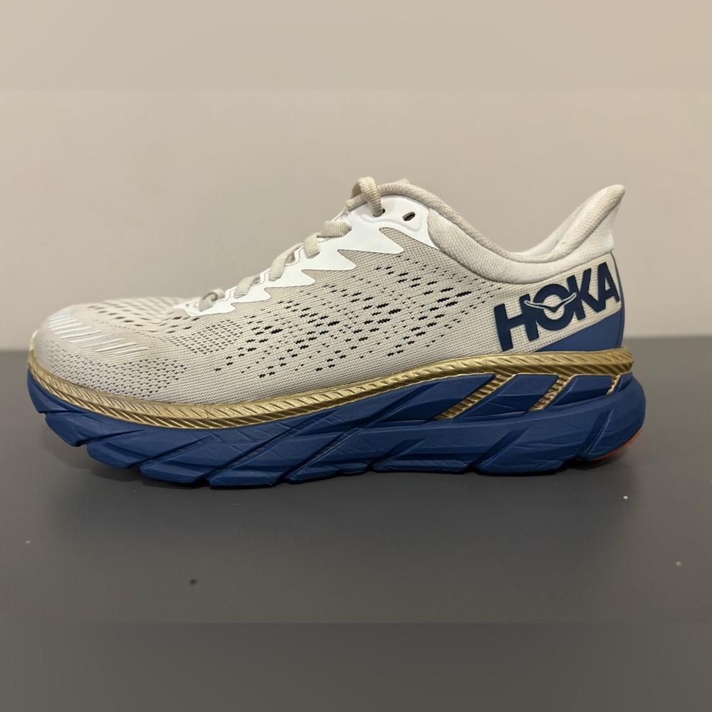 Hoka One One Clifton 7 1110509/TVID Running Shoes For Woman’s Size US 8 Cream - Picture 7 of 14